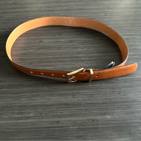 Zara 100% Leather Belt in Brown - Picture 1 of 7